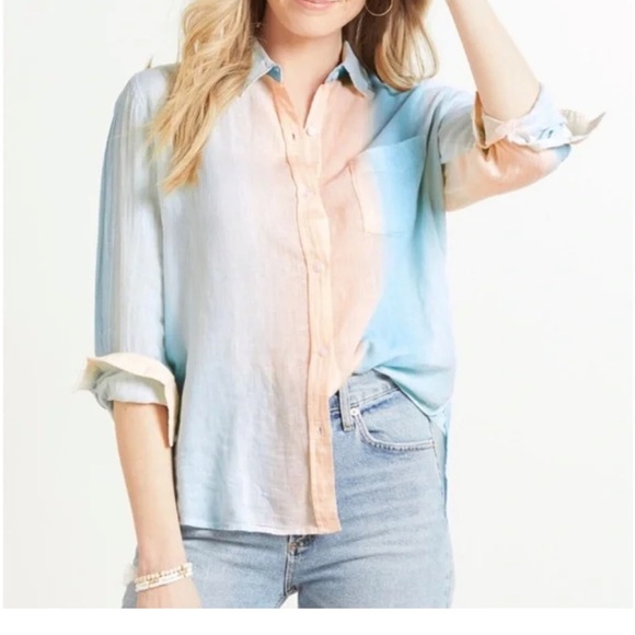 RAILS Charli Shirt In Sunset. A8 - Picture 2 of 5